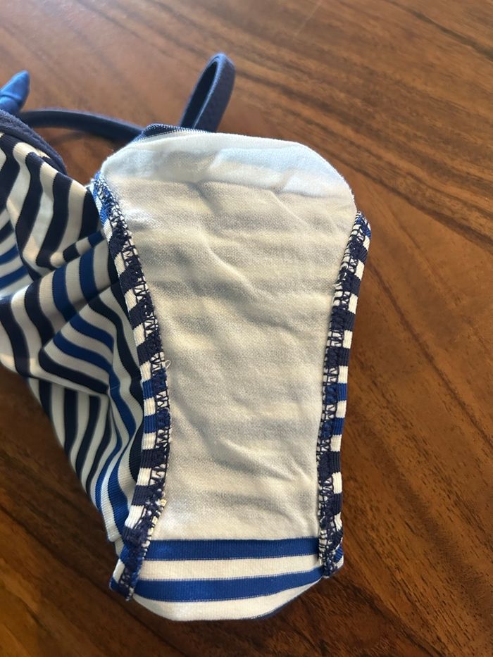👙 Maillot de bain Jacadi 6 mois – rayures bleu & blanc – très bon état - photo numéro 5