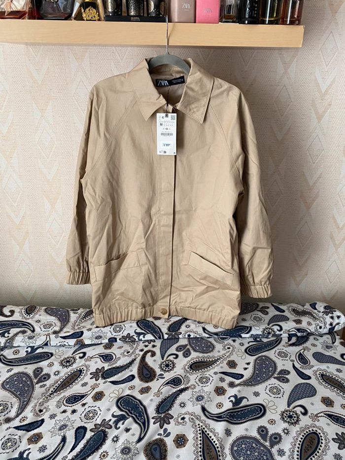 Superbe beau blouson aviateur bomber long Zara neuf avec étiquette taille M