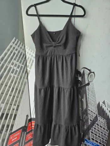 Robe noire d'été fluide - Taille 42