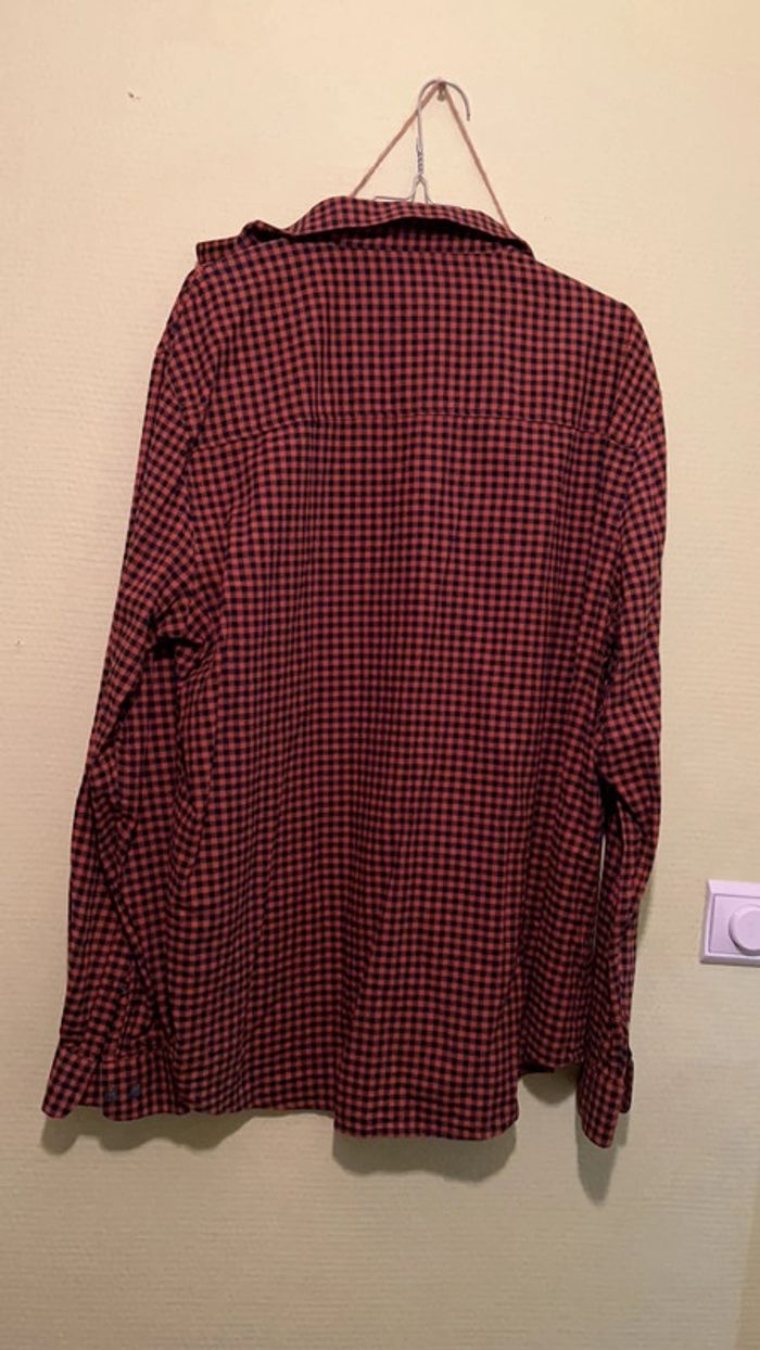 Chemise à carreaux H&M XL orange et noir - photo numéro 3
