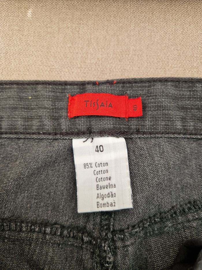 Pantalon homme noir à rayures grises Tissaia - photo numéro 7