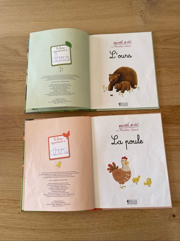2 livres CD Bientôt je lis - Marlène Jobert - photo numéro 4