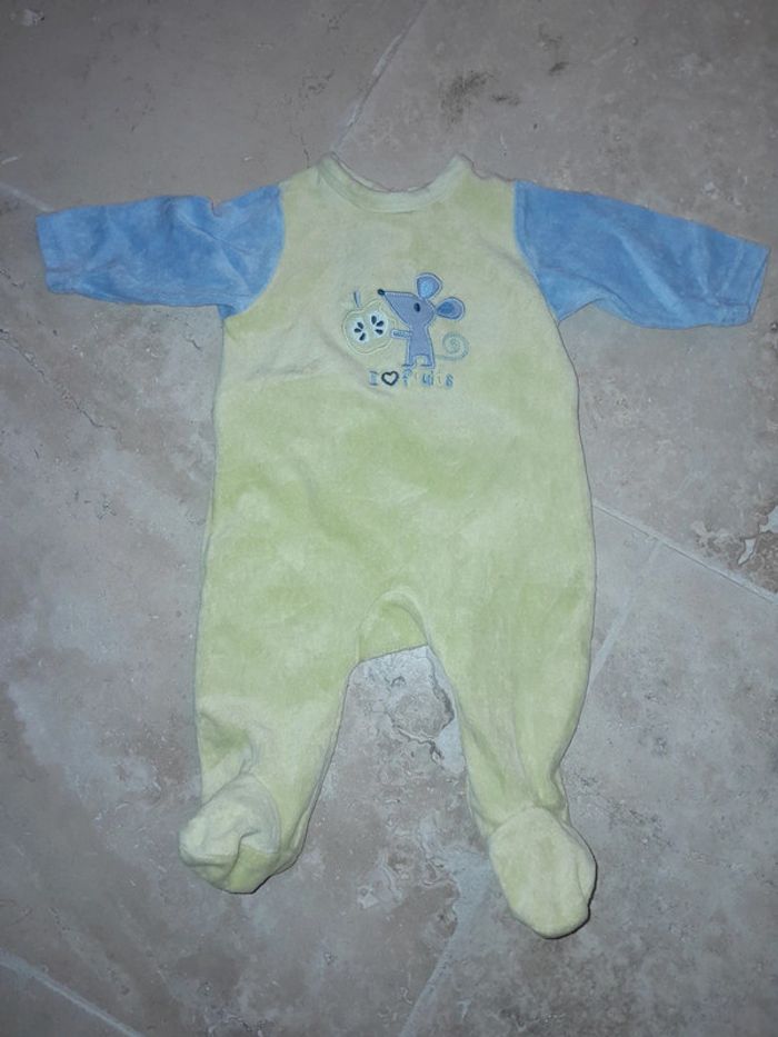 Pyjama 1 mois velours - photo numéro 2