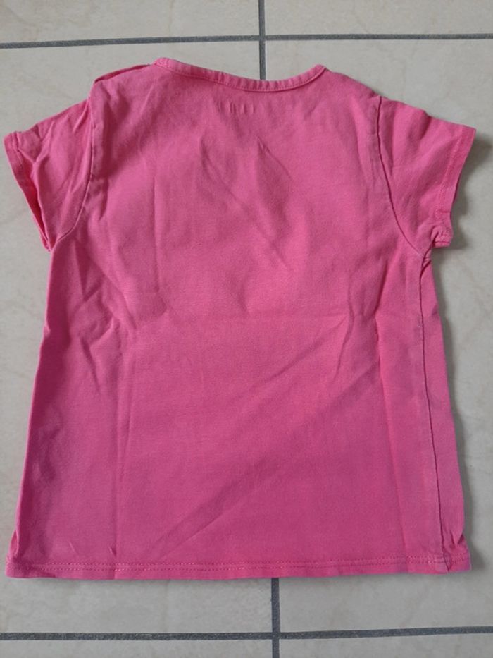 Lot de 2 tee shirts manches courtes fille 24 mois - photo numéro 7