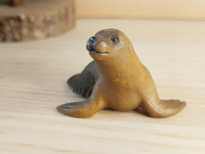 Bullyland Phoque marron Figurine animal de la Mer