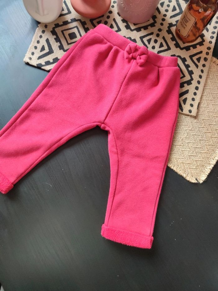 Pantalon chaud rose fushia