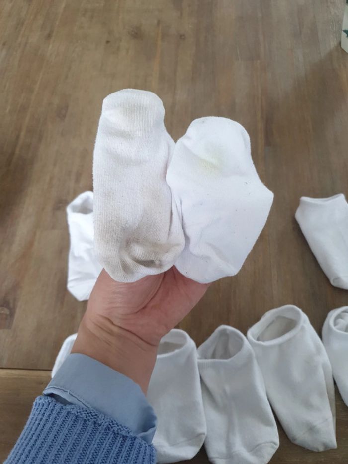 Lot de 6paires de socquettes blanches 24/26 - photo numéro 3