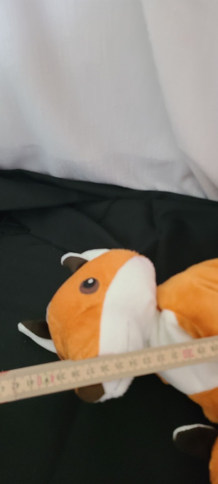 Renard IKEA  doudou peluche avec bébé orange et noir - photo numéro 2