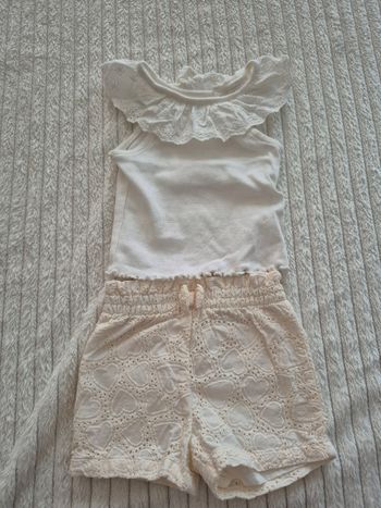 Ensemble blanc dentelle 