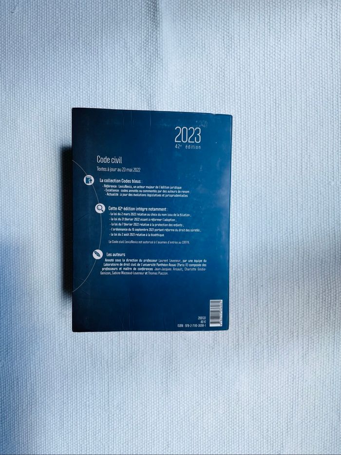 Code civil 2023 éditions LexisNexis surligné - très bon état - photo numéro 3
