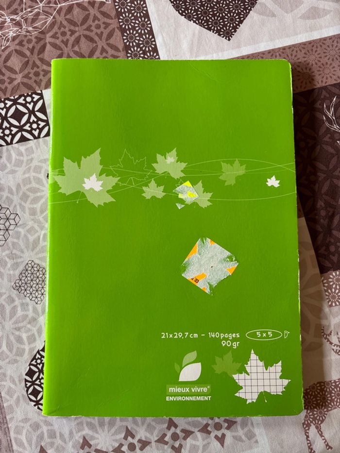 Cahier scolaire