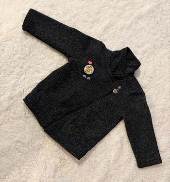 Veste noire pailletée G-Baby (Gémo) 12 mon 