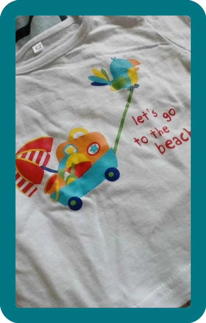 T-shirt Zeeman 62 cm - photo numéro 2