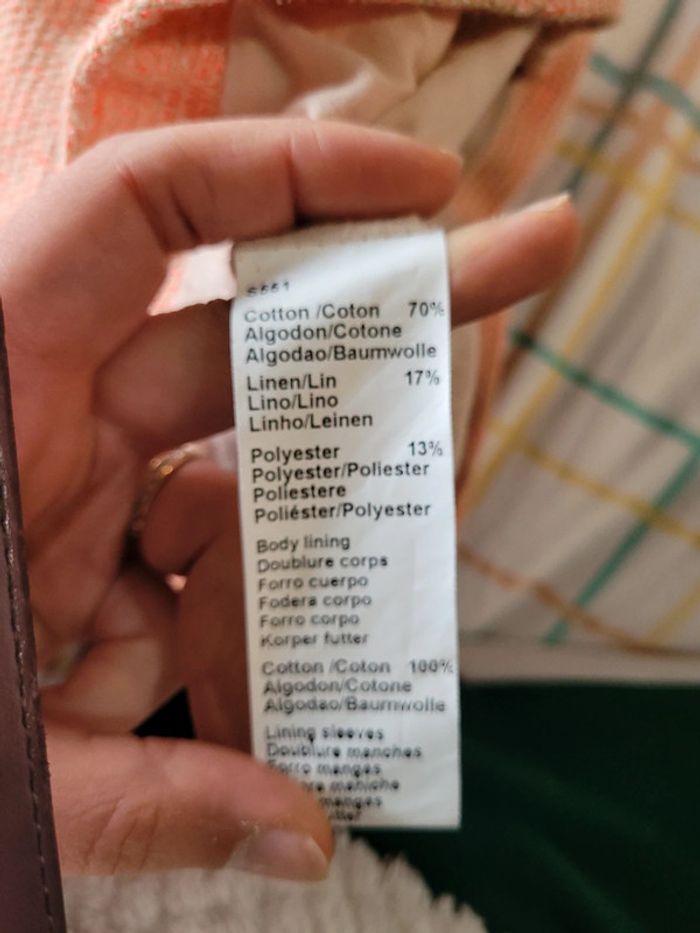 Blazer, orange beige, taille 38, Pablo - photo numéro 10