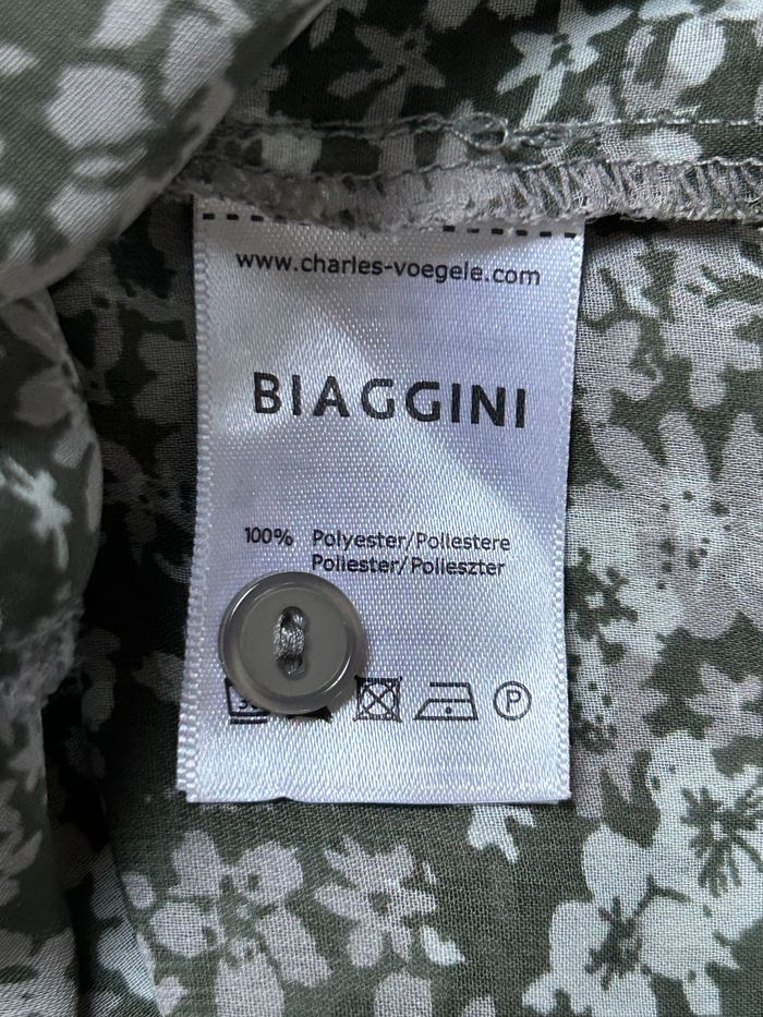 Chemisier vert à fleurs Biaggini - Taille 42 - photo numéro 6