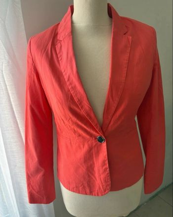Blazer camaïeu couleur corail taille 36