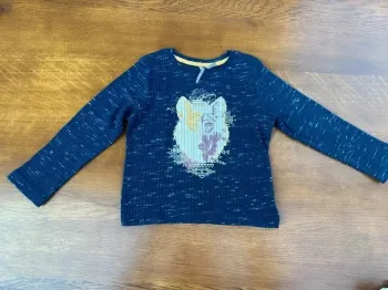 T-shirt manche longue orchestra 3 ans bleu marine