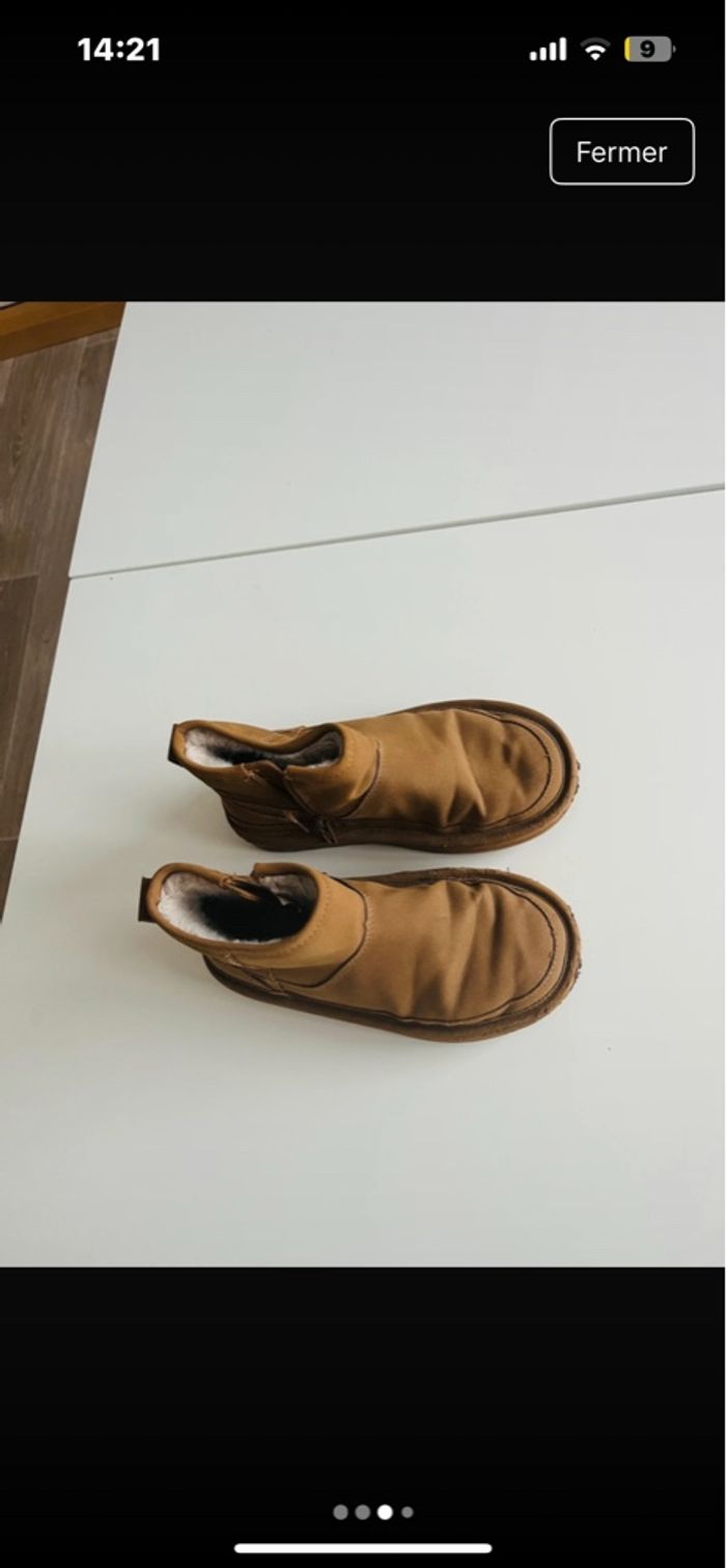 Bottines fourrure 30 taille fille  Zara - photo numéro 3