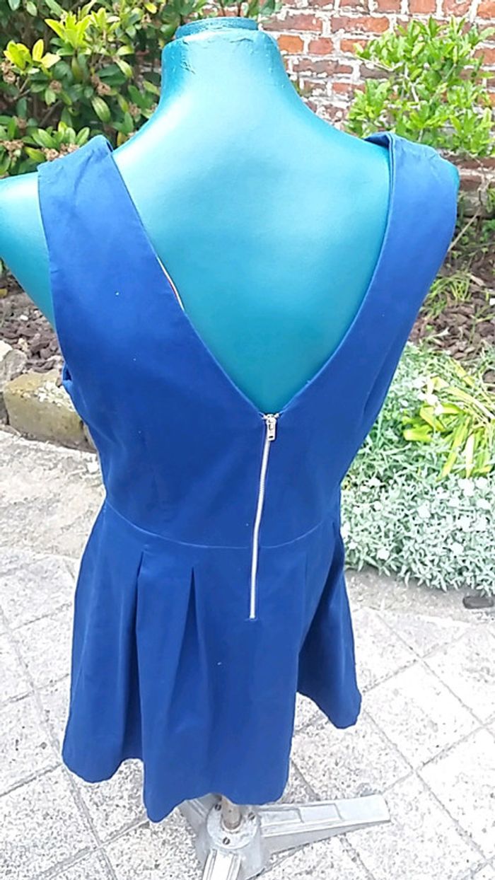 Robe d'été stretch bleue - photo numéro 3