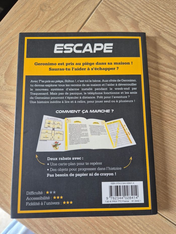 Livre escape geronimo stilton - photo numéro 2