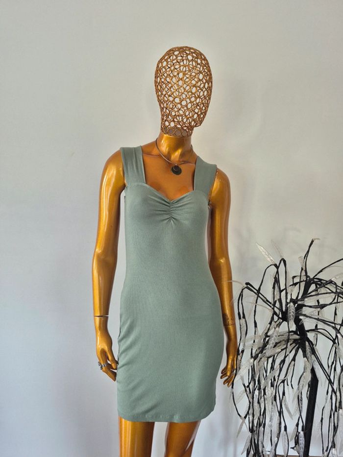 Robe Courte Femme Été Sauge Taille L/40