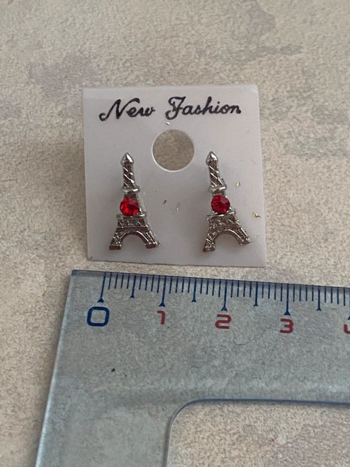 Boucles d’oreilles Tour Eiffel Paris - photo numéro 3