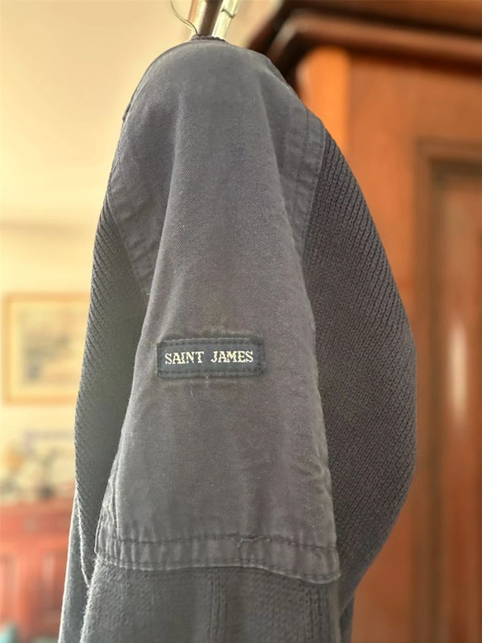 Veste gilet zippé Saint James - Taille M (48) - 100 % coton - Made in France - photo numéro 3