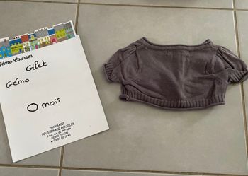 Boléro fille 0 mois
