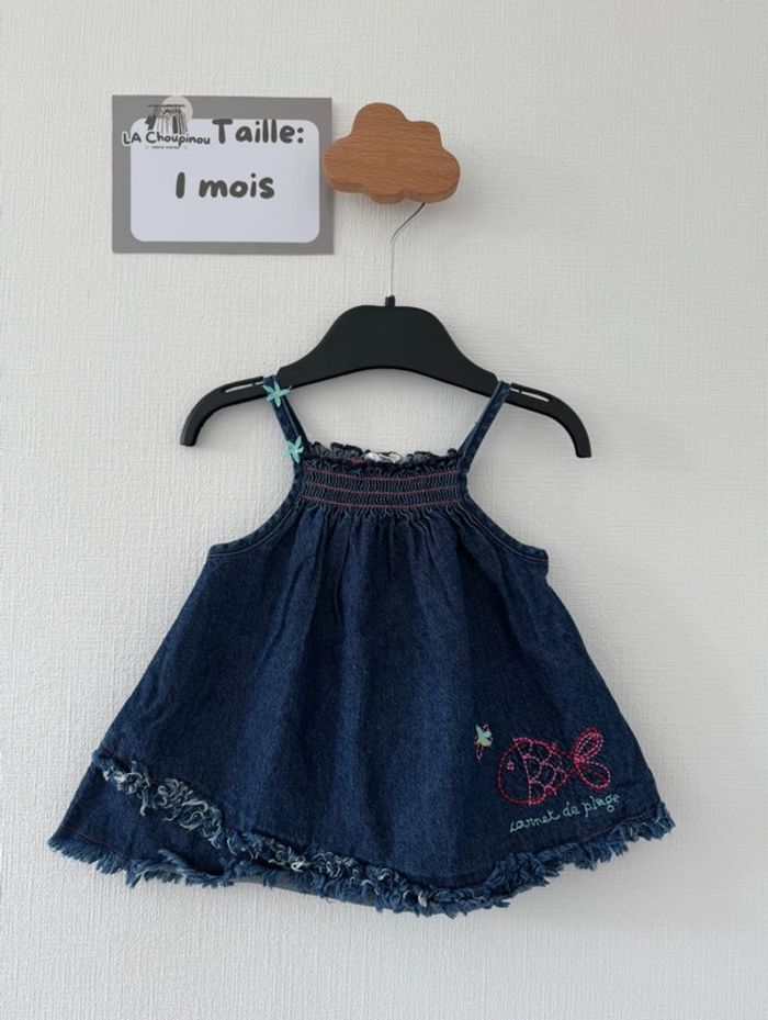 Robe à bretelle - taille 1 mois 🌸