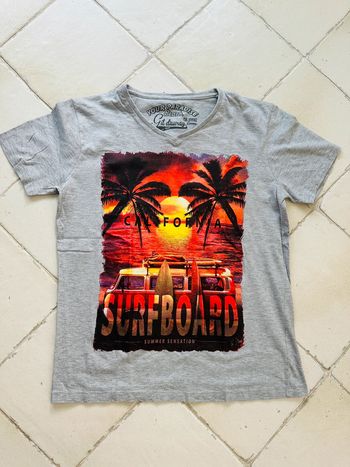 T-shirt manches courtes gris