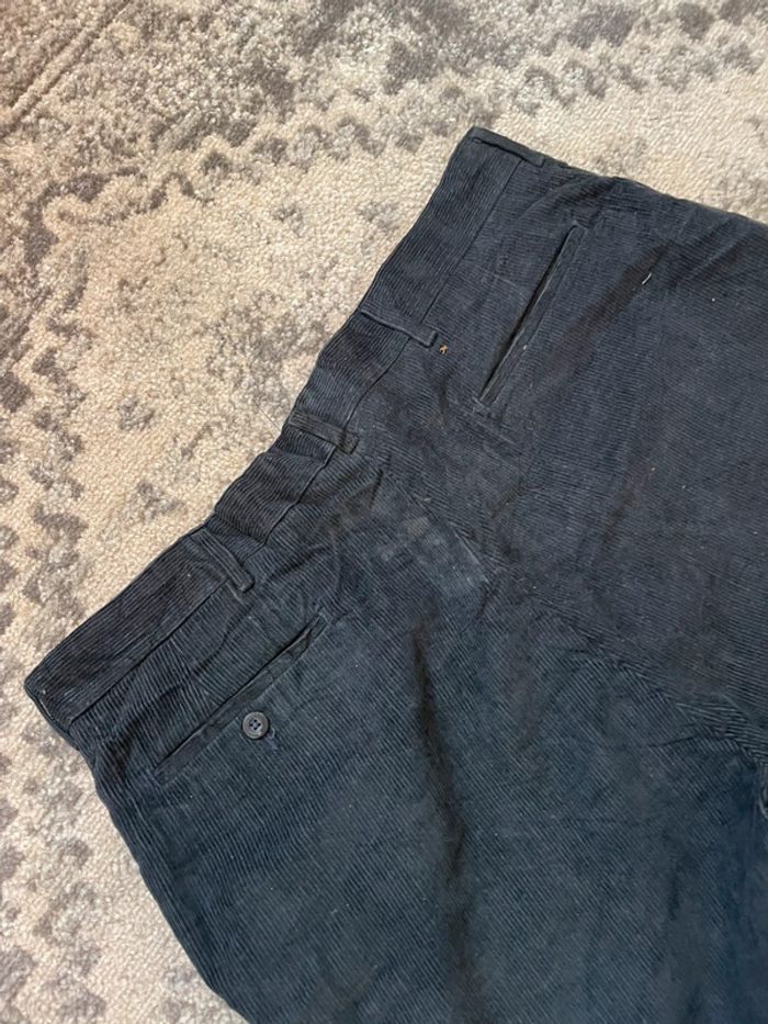 Pantalon baggy large Haggar velours handmade streetwear hip-hop y2k skater taille 38US - photo numéro 8