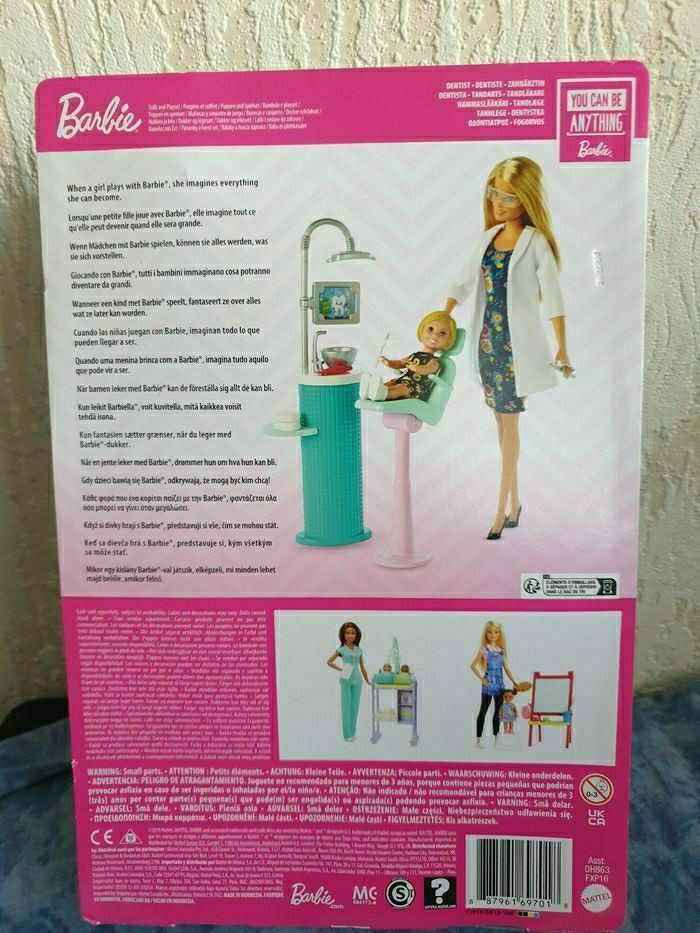 BARBIE ET SON CABINET DENTAIRE MATTEL NEUF - photo numéro 2