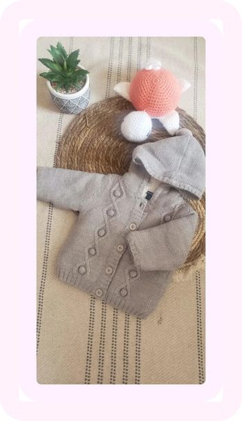 Gilet épais fille 3 mois