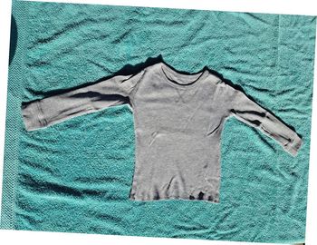 T-shirt manches longues H&M gris 92 cm organic cotton