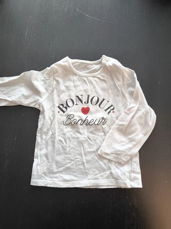 T-shirt manches longues 24 mois