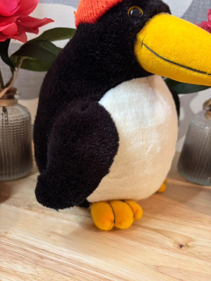 🌺Peluche pingouin noir et blanc avec bonnet🌺 - photo numéro 8
