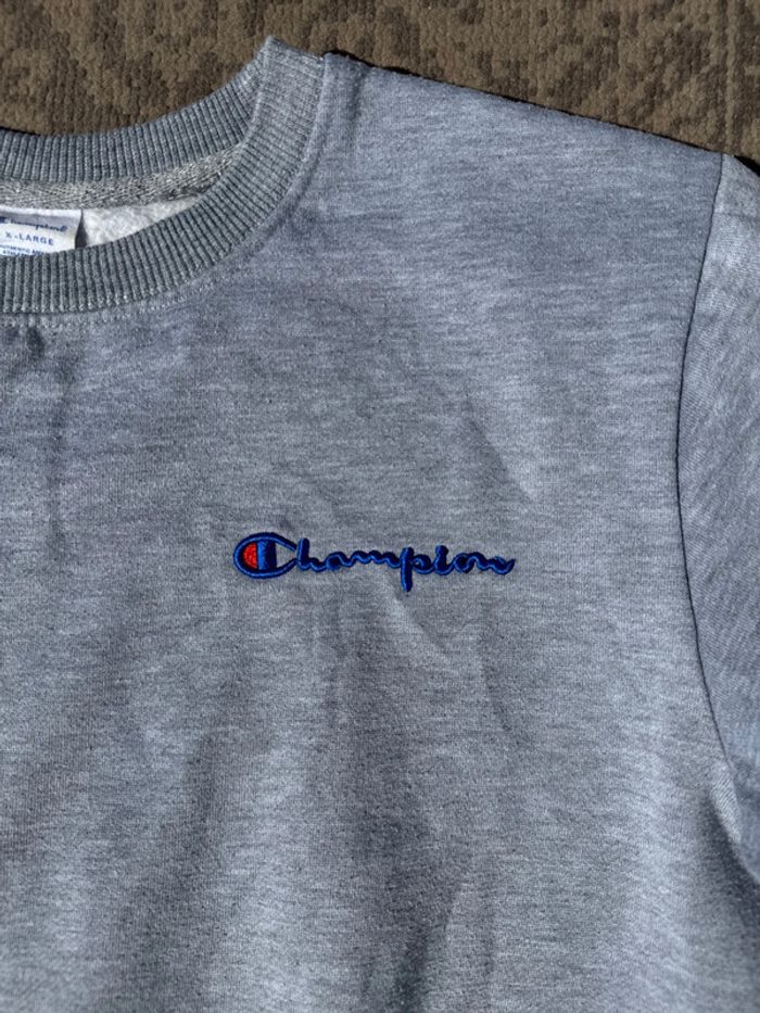 Sweat Champion gris col rond – Taille XL - photo numéro 2