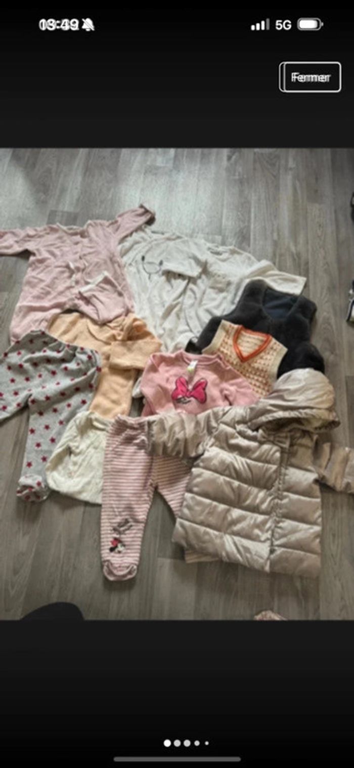 Lot de 11 vêtement bébé hiver fille