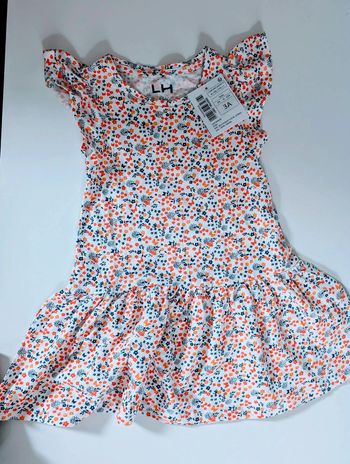 Robe imprimée floral La Halle 3 ans neuf