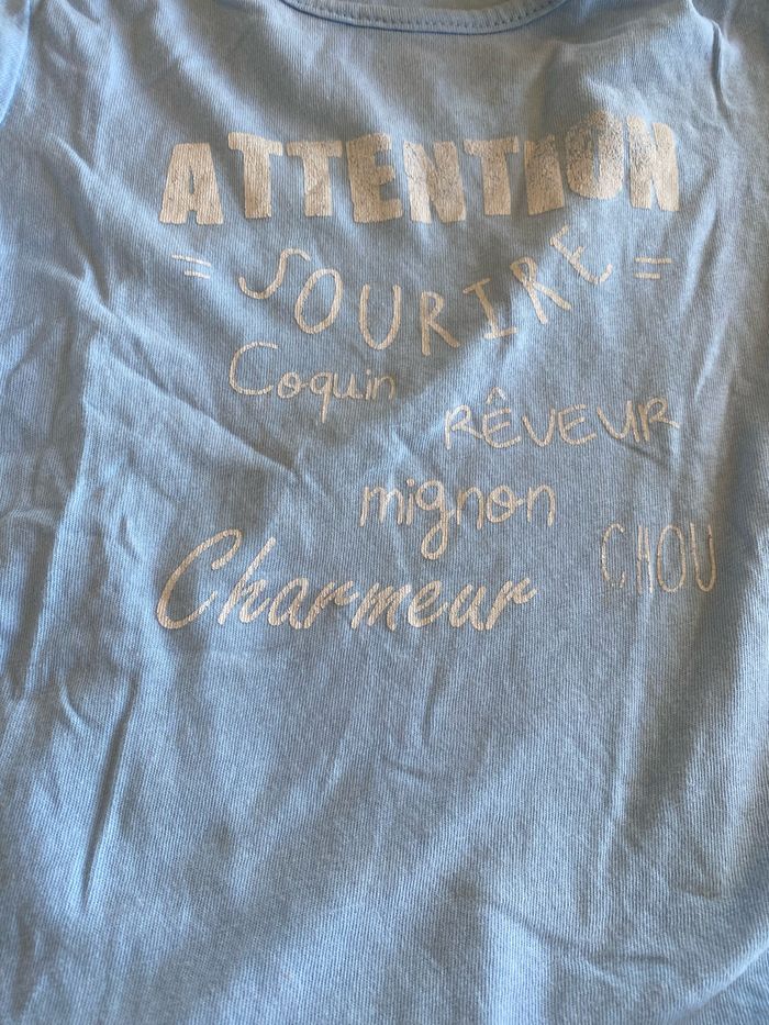 Ensemble marin bébé garçon polo t-shirt + short 24 mois 2 ans - photo numéro 3