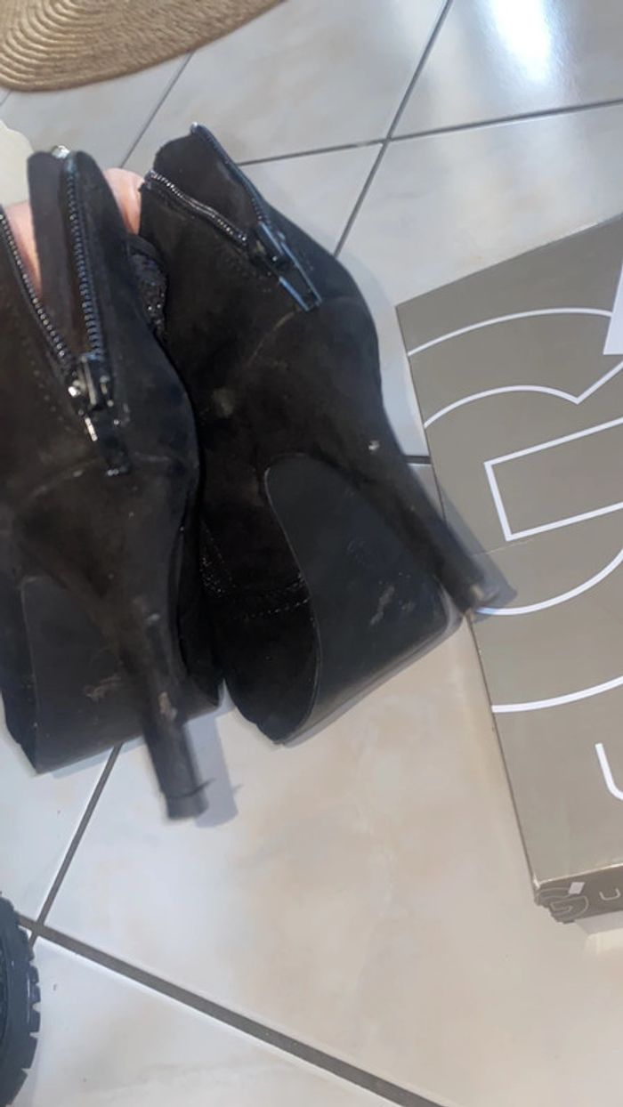 Bottines à talons en dentelle, taille 36 gémo - photo numéro 4