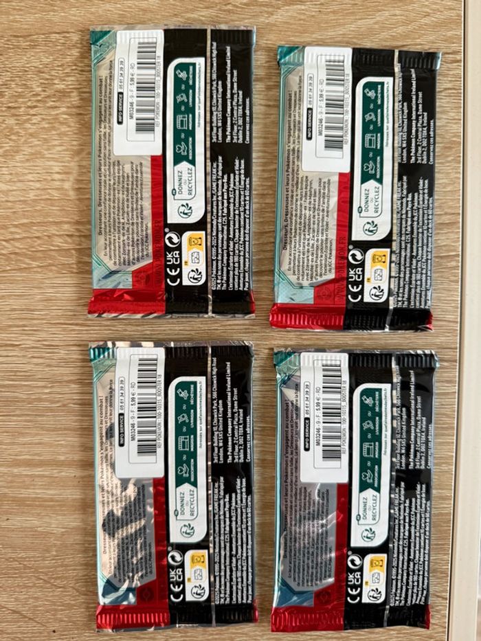 Lots de 4 booster Pokémon aventure ensemble neuf scellé - photo numéro 2