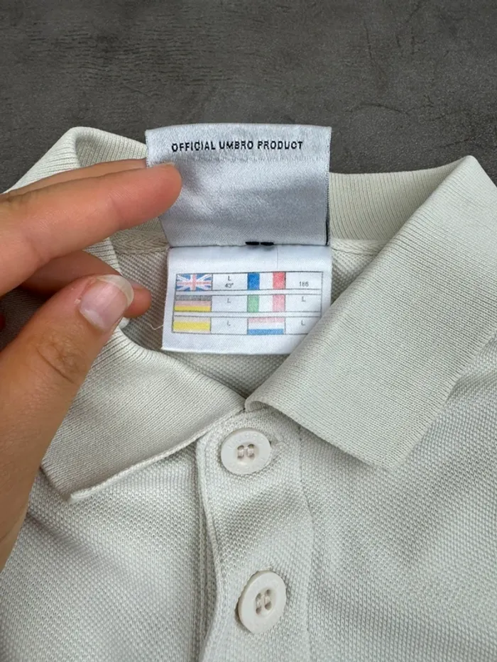 Polo Umbro Vintage 90’s Blanc Taille L - photo numéro 13