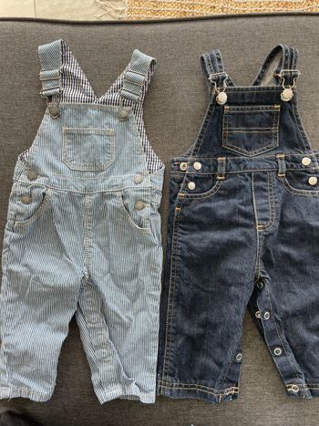 2 salopettes 6 mois