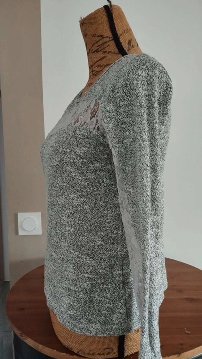Tee shirt manches longues  gris  taille s  arkitech - photo numéro 5