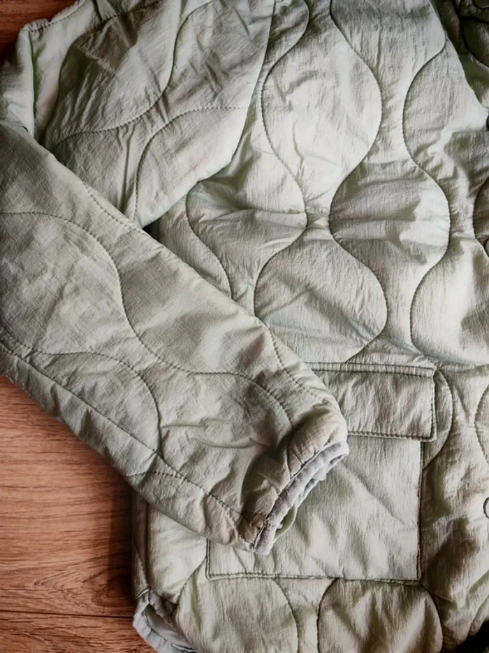 Manteau fille kiabi 12 ans vert pastel celadon - photo numéro 7