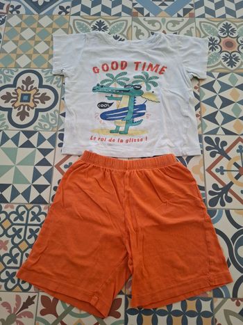 Pyjama 2 pièces short + tee-shirt