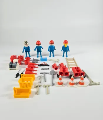 Playmobil quatre Pompiers Vintage