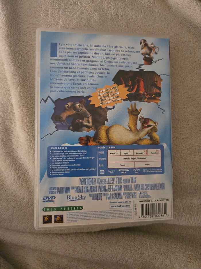 DVD l'âge de glace 1 - photo numéro 2