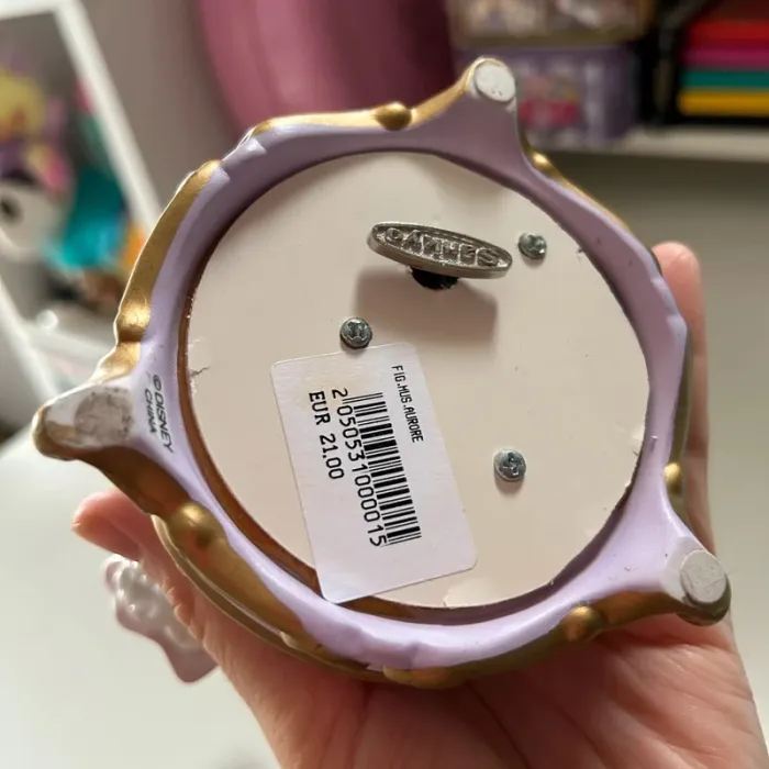 Boite à musique figurine disney la belle au bois dormant porcelaine - photo numéro 12